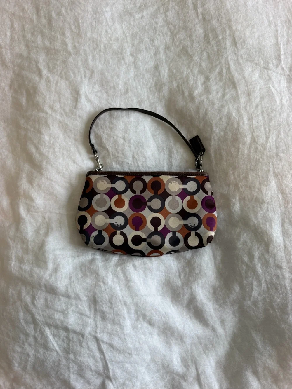 Vintage Y2K Coach Mini Purse Brown & Purple
